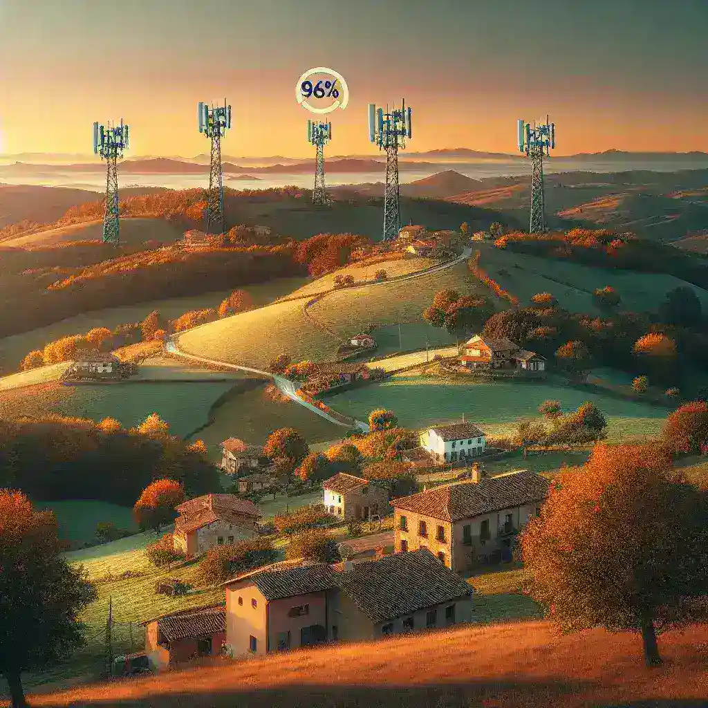 La cobertura rural en 5G alcanza el 96 por ciento del territorio español en septiembre